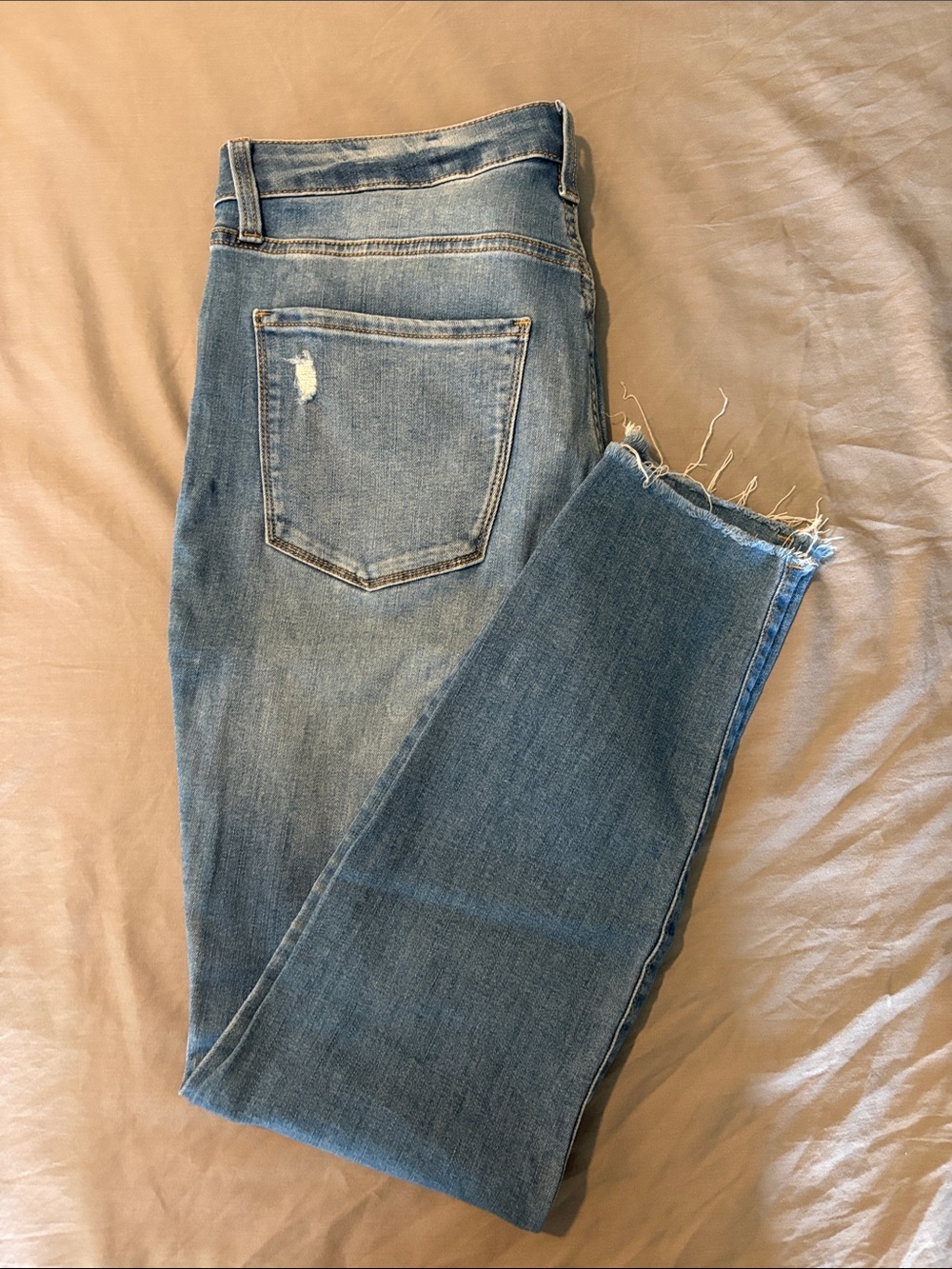 LC Lauren Conrad Light Blue Cropped Ankle Jeans